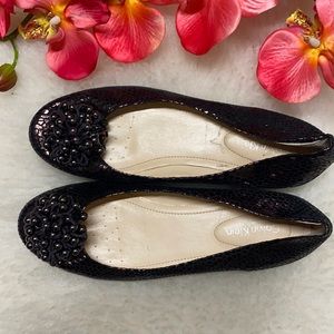 Calvin Klein Tumbled Metallic Mackenzie Flats